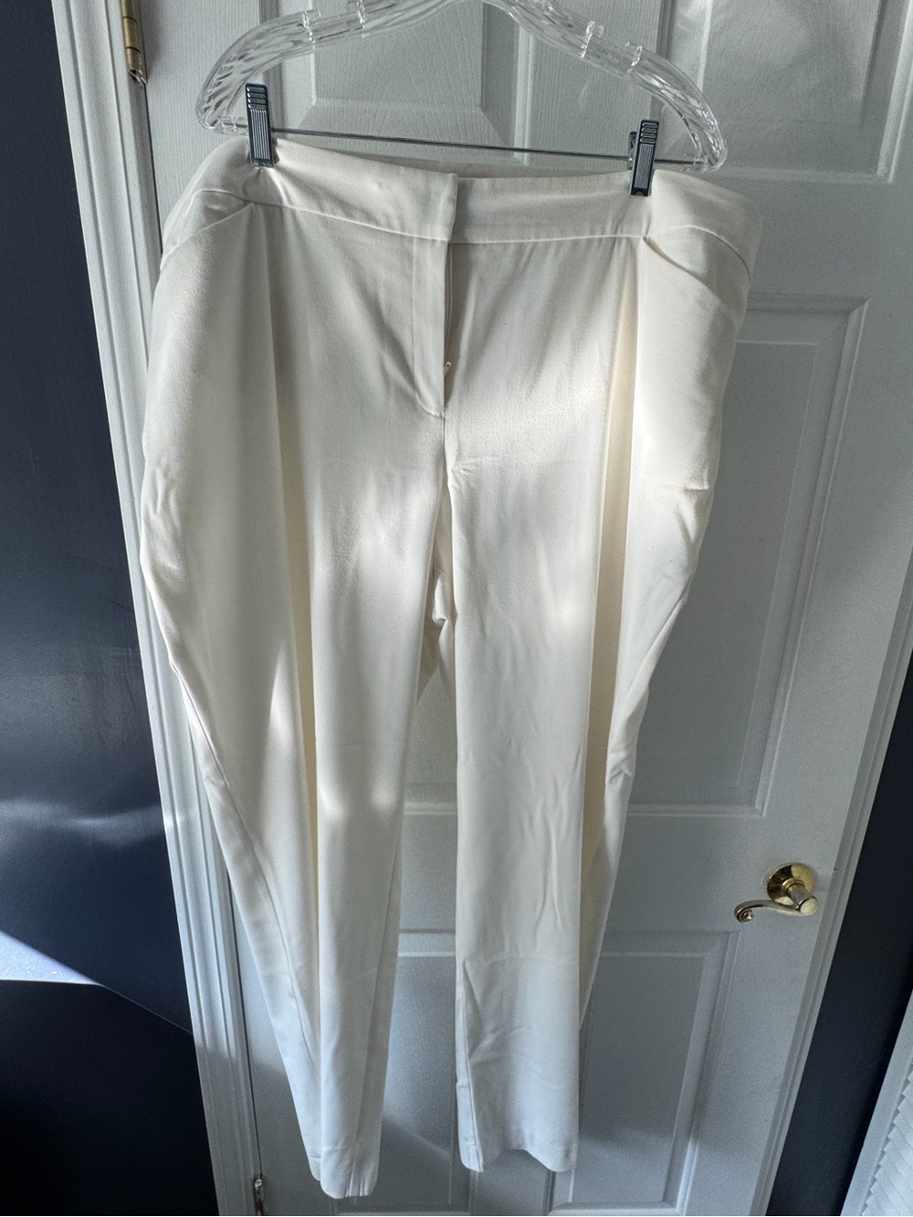 Alfani Off-White Tailored Ponte Trousers